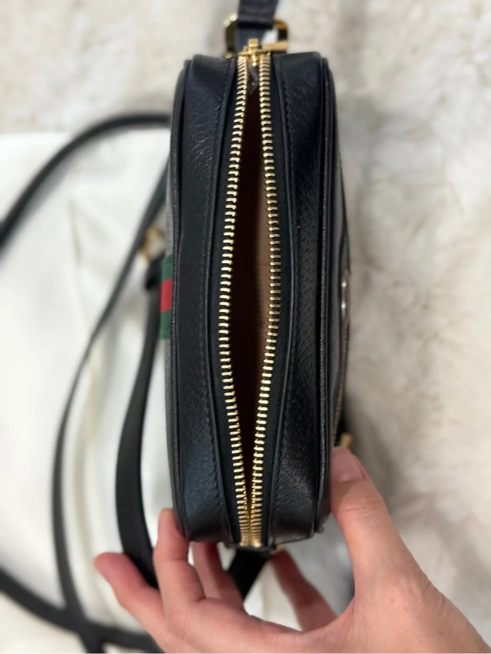 Authentic Gucci GG Ophidia Small Shoulder Bag – Black Leather